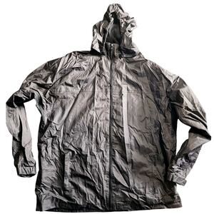 Guide's Choice Black Vented Sides Rain Windbreaker Hooded Jacket Plus Size 3XL